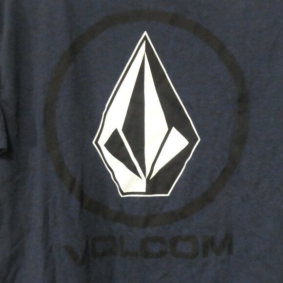 VOLCOM | medium | Navy Short Sleeve Tee | Logo On Front and Back - Picture 11 of 14